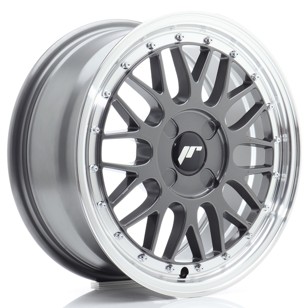 Image of JR-Wheels JR23 Velgen 16 Inch 7J ET20-45 Custom PCD Hyper Grey Machined Lip
