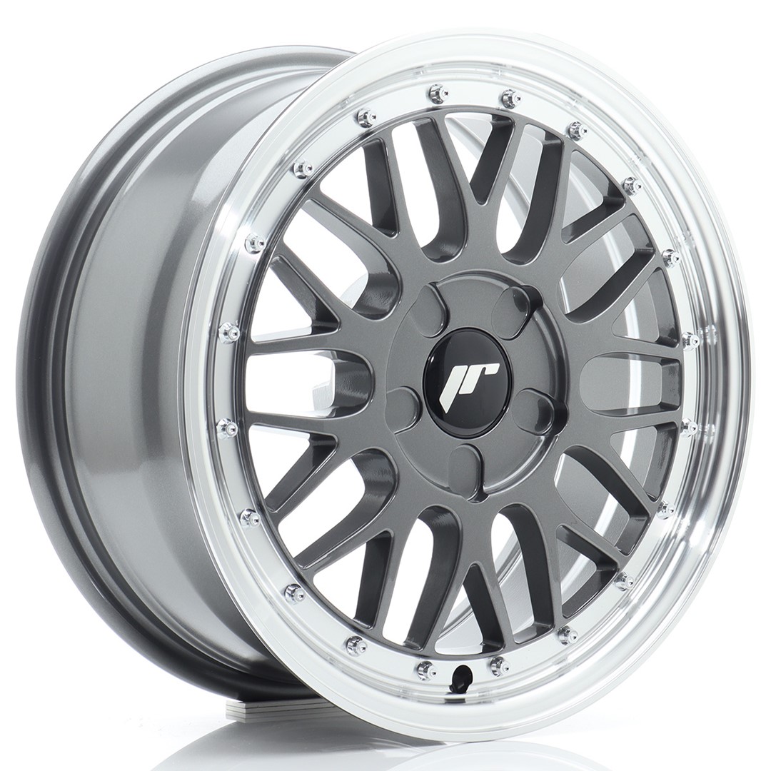Image of JR-Wheels JR23 Velgen 16 Inch 7J ET20-45 Custom PCD Hyper Grey Machined Lip