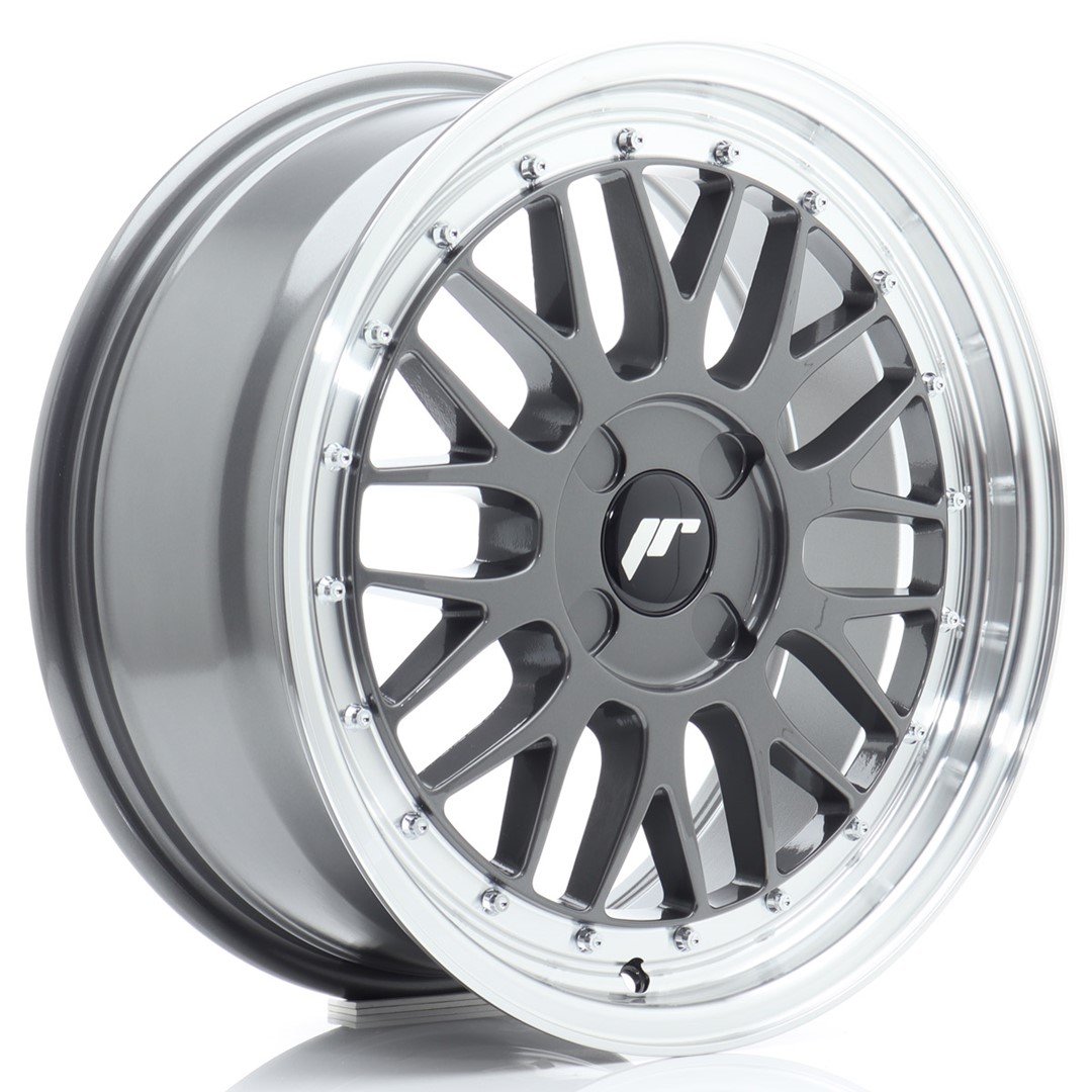 Image of JR-Wheels JR23 Velgen 17 Inch 7.5J ET20-40 Custom PCD Flow Form Hyper Grey Machined Lip