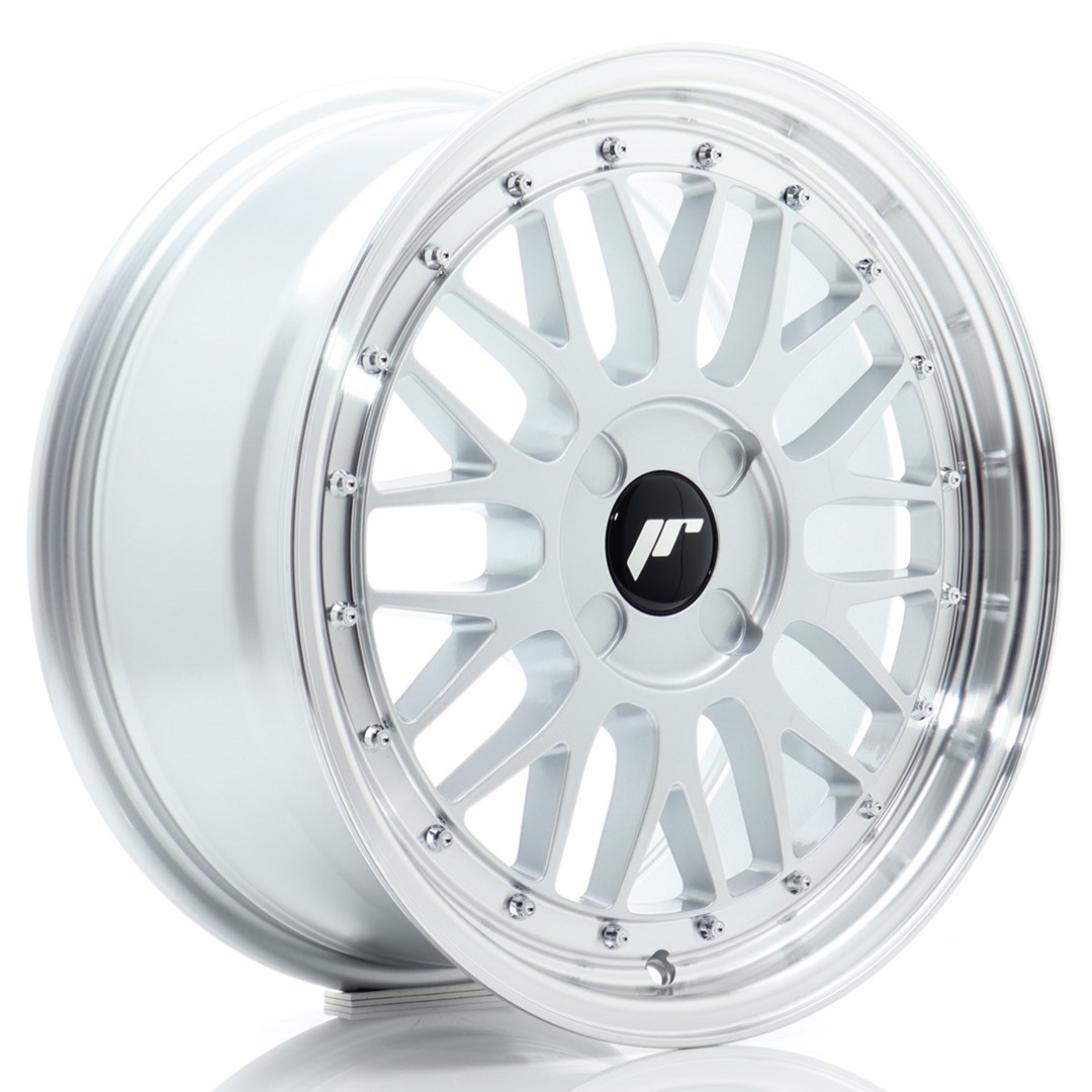 Image of JR-Wheels JR23 Velgen 17 Inch 7.5J ET20-40 Custom PCD Flow Form Hyper Silver Machined Lip