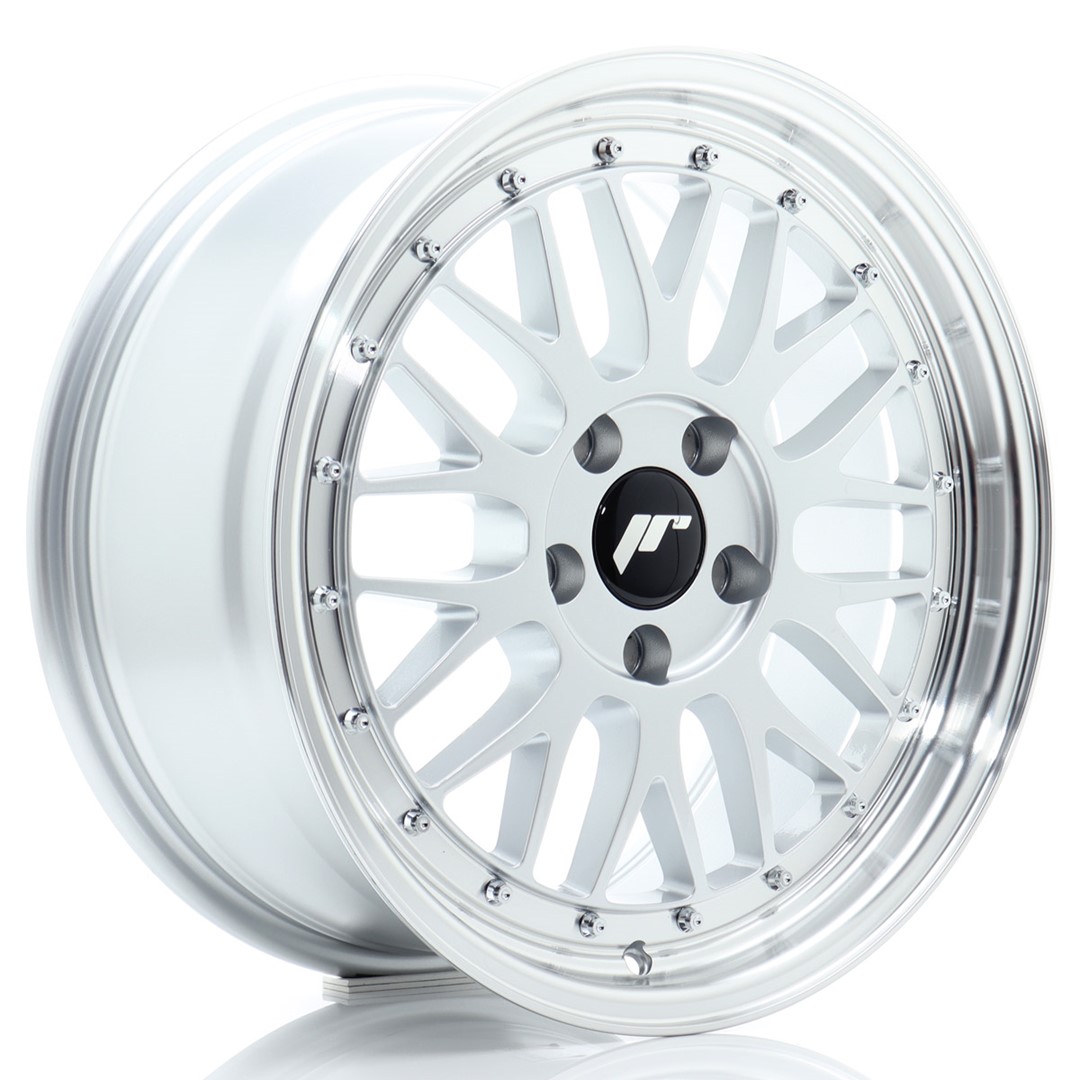 Image of JR-Wheels JR23 Velgen 17 Inch 8J ET20 5x120 Flow Form Hyper Silver Machined Lip