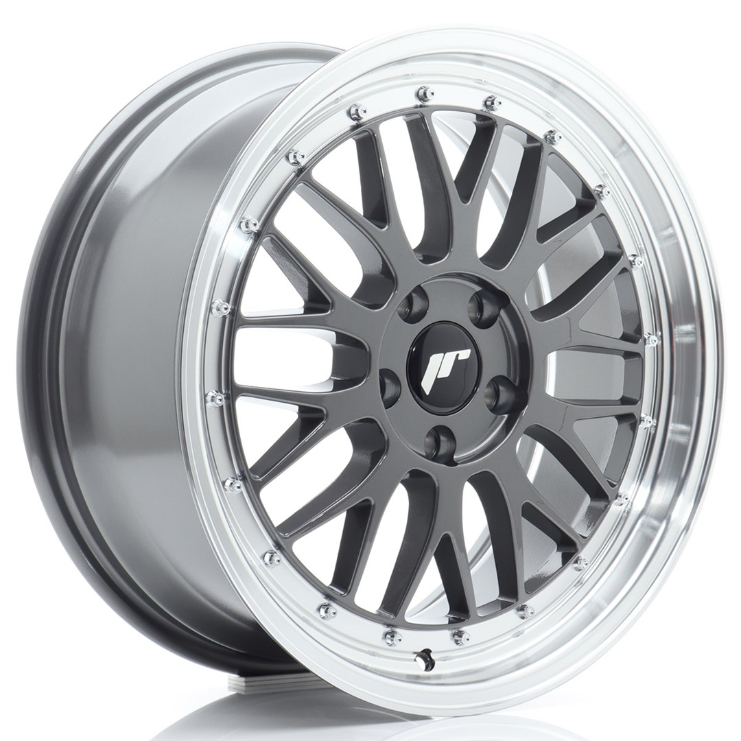 Image of JR-Wheels JR23 Velgen 18 Inch 8J ET40 5x112 Flow Form Hyper Grey Machined Lip