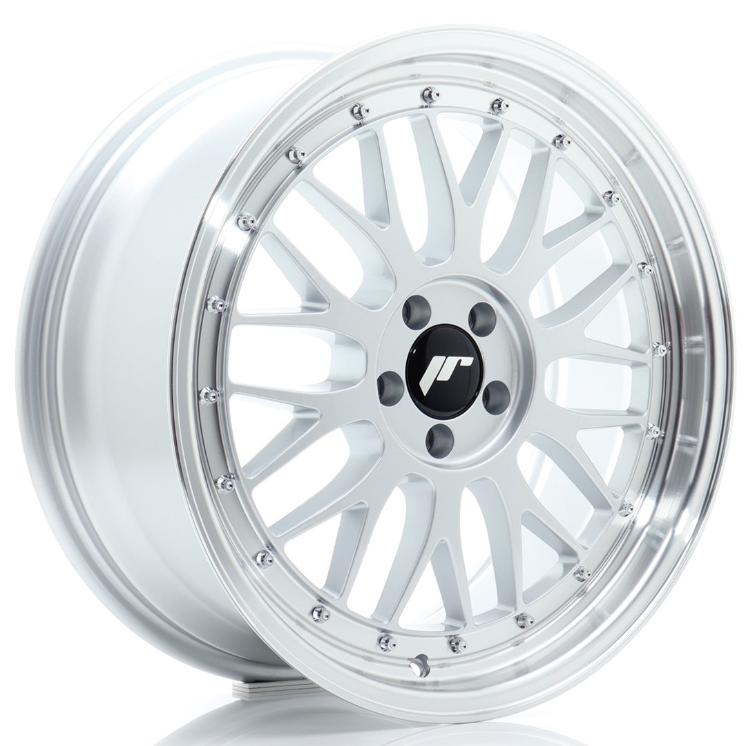 Image of JR-Wheels JR23 Velgen 18 Inch 8J ET40 5x112 Flow Form Hyper Silver Machined Lip