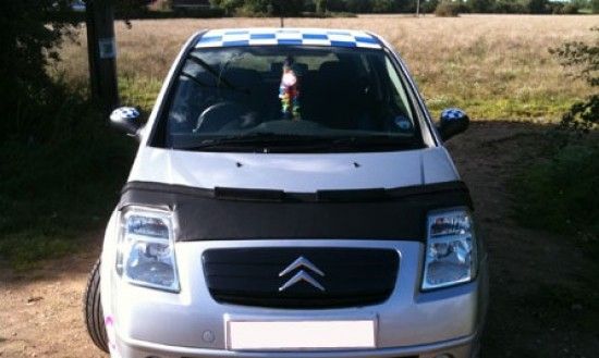 Image of Masterbra Steenslag Beschermer Zwart Vinyl Citroen C2