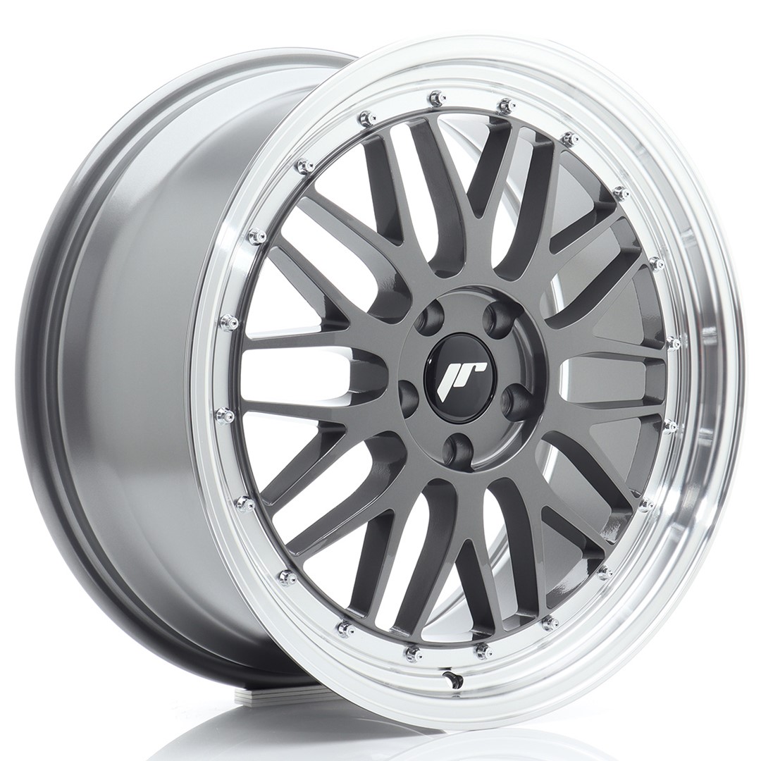 Image of JR-Wheels JR23 Velgen 19 Inch 8.5J ET45 5x112 Flow Form Hyper Grey Machined Lip