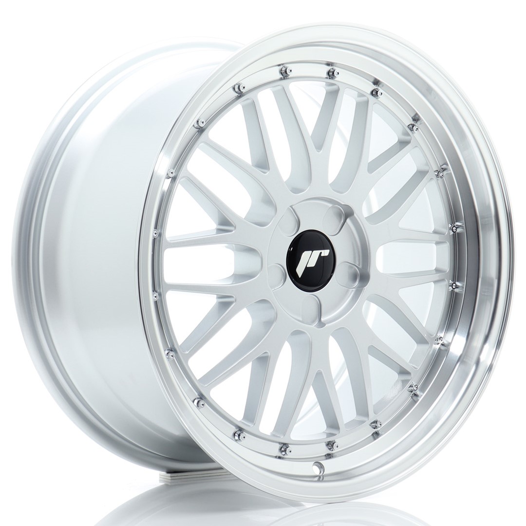 Image of JR-Wheels JR23 Velgen 19 Inch 10J ET20-51 Custom PCD Flow Form Hyper Silver Machined Lip