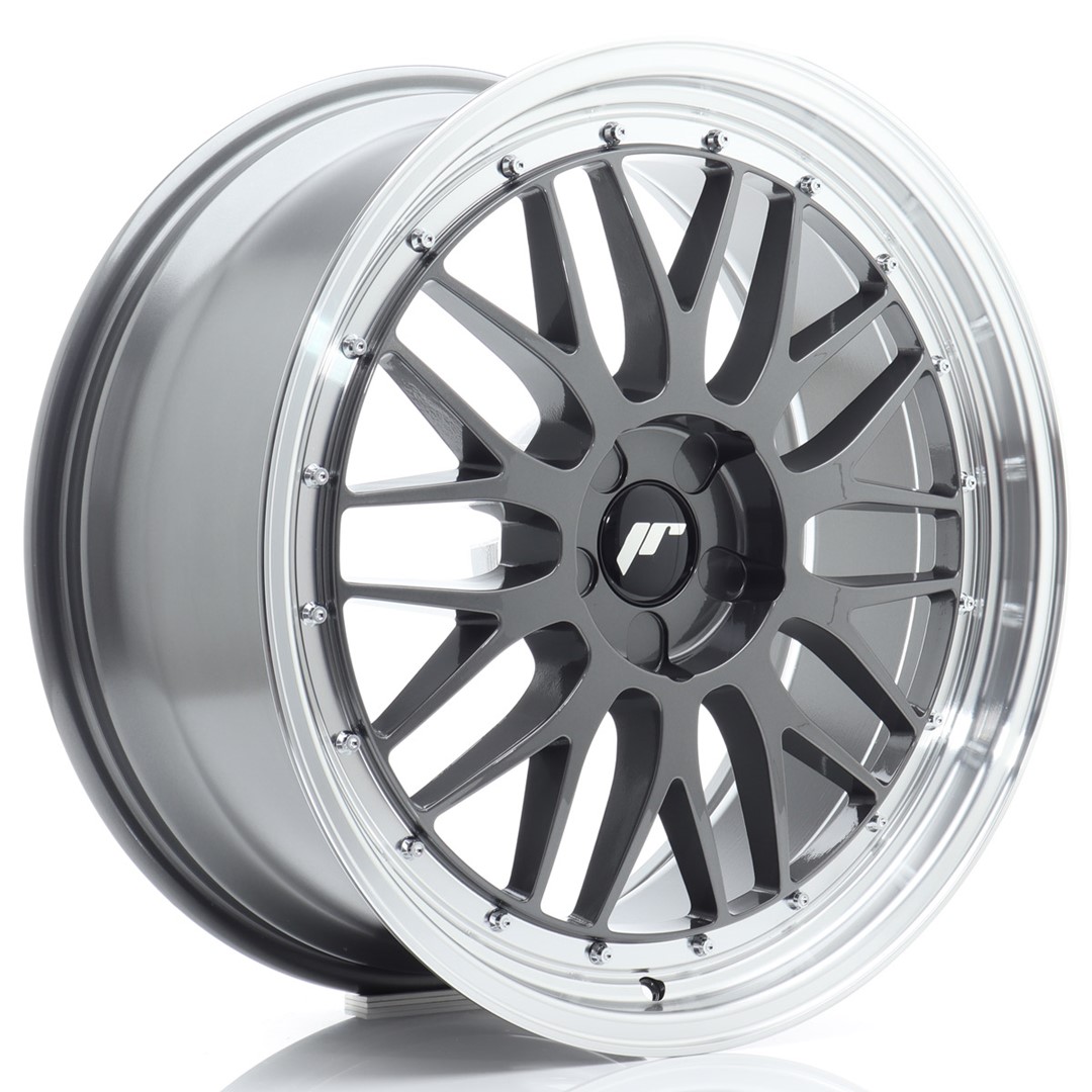 Image of JR-Wheels JR23 Velgen 20 Inch 8.5J ET20-45 Custom PCD Flow Form Hyper Grey Machined Lip