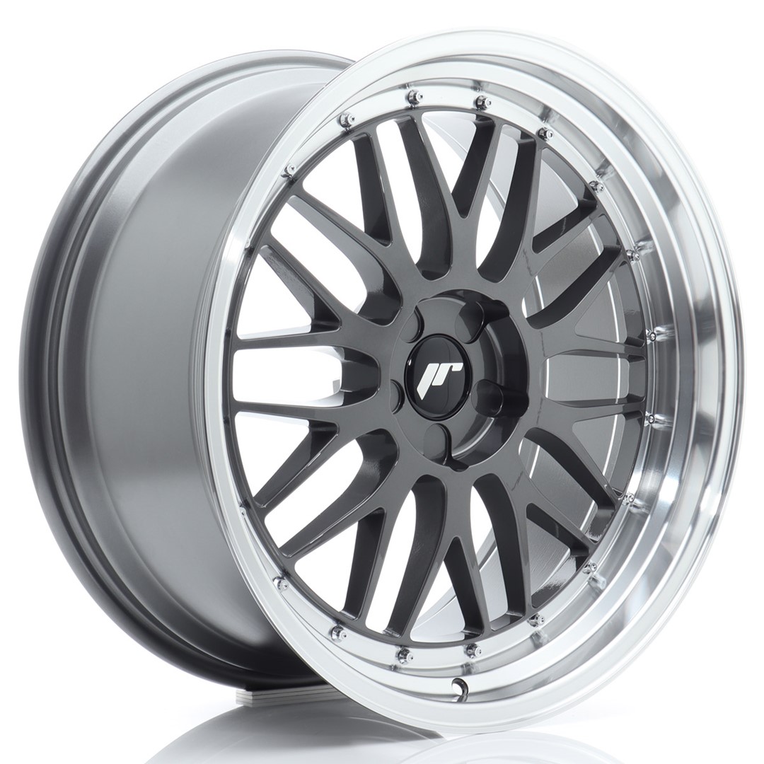 Image of JR-Wheels JR23 Velgen 20 Inch 10J ET20-40 Custom PCD Flow Form Hyper Grey Machined Lip