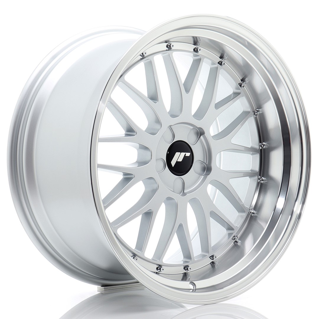 Image of JR-Wheels JR23 Velgen 20 Inch 10.5J ET15-25 Custom PCD Flow Form Hyper Silver Machined Lip