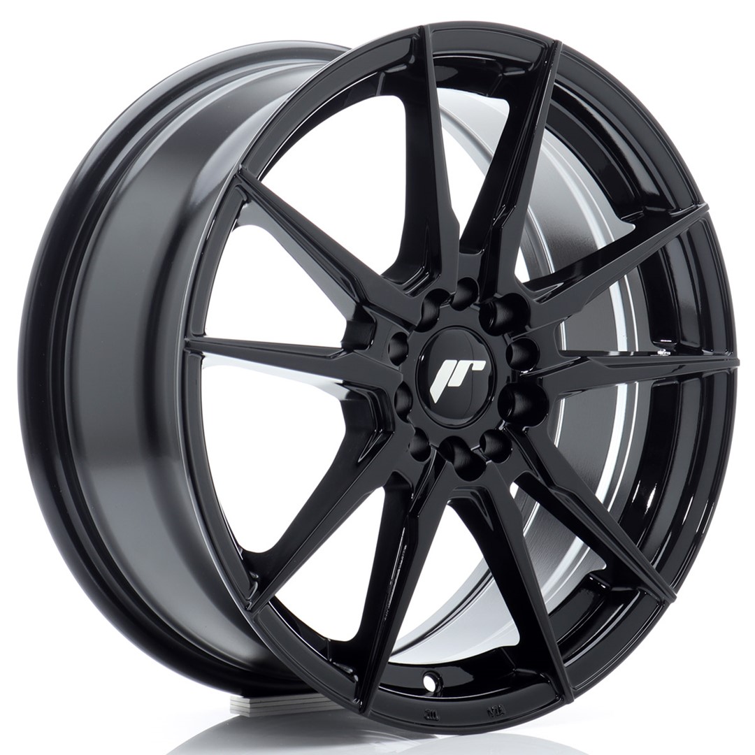 Image of JR-Wheels JR21 Velgen 17 Inch 7J ET40 4x100,4x114.3 Flow Form Gloss Black