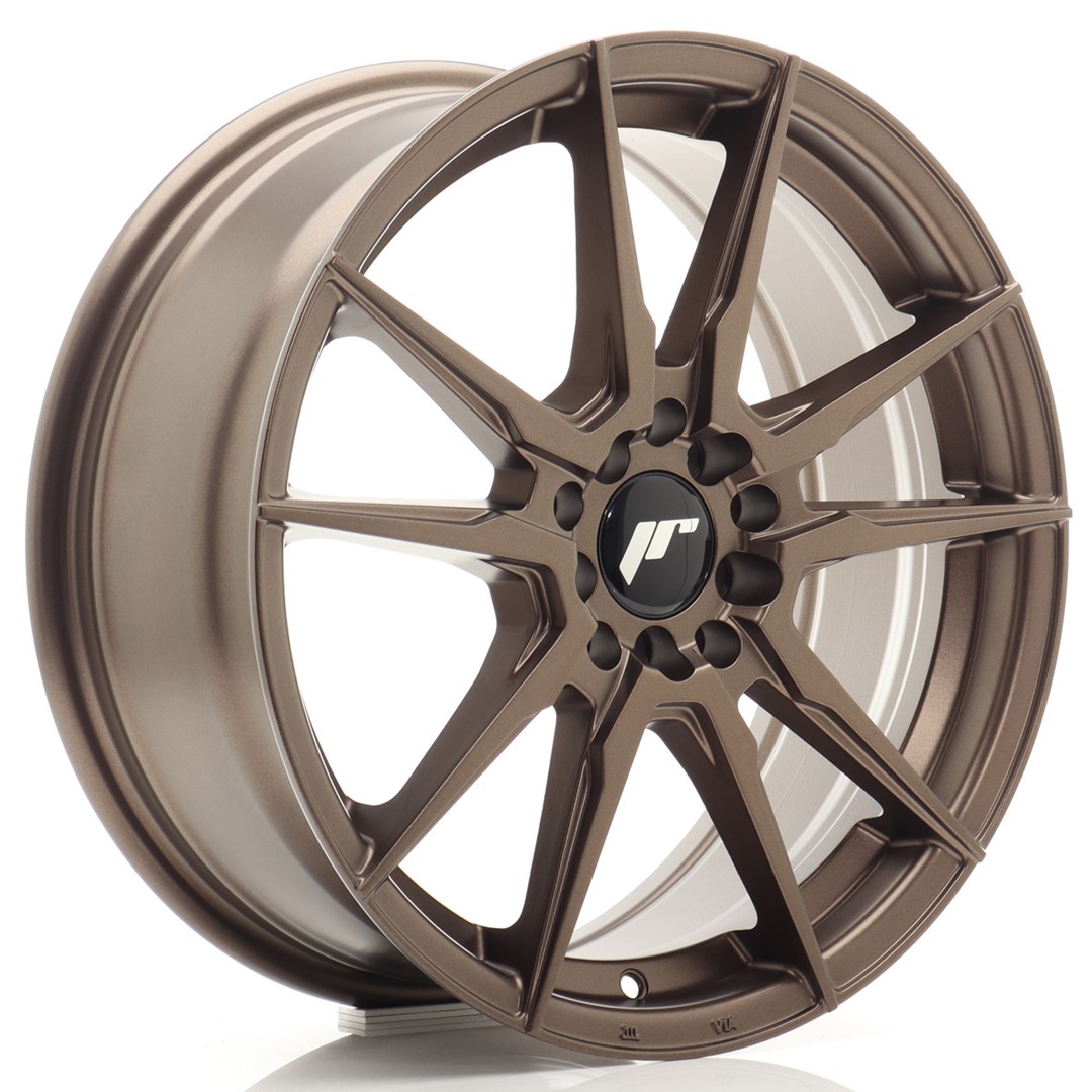 Image of JR-Wheels JR21 Velgen 17 Inch 7J ET40 5x100,5x114.3 Flow Form Flat Bronze
