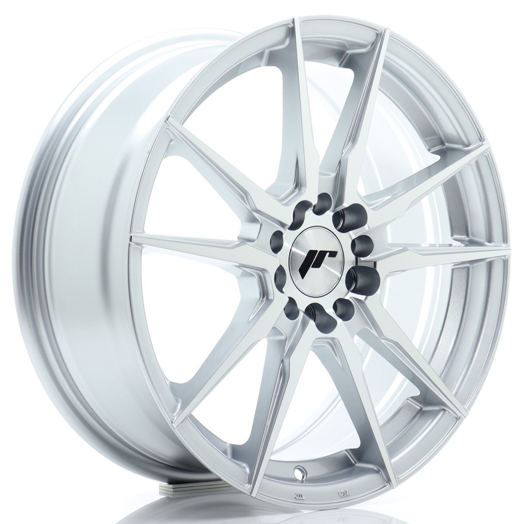 Image of JR-Wheels JR21 Velgen 17 Inch 7J ET40 5x108,5x112 Flow Form Silver Machined Face