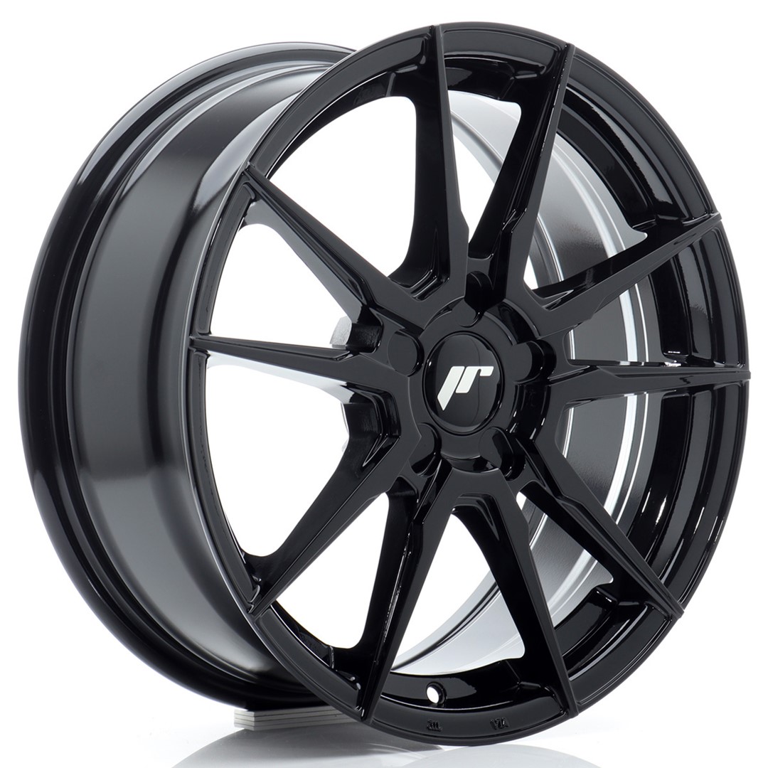 Image of JR-Wheels JR21 Velgen 17 Inch 7J ET20-40 Custom PCD Flow Form Gloss Black