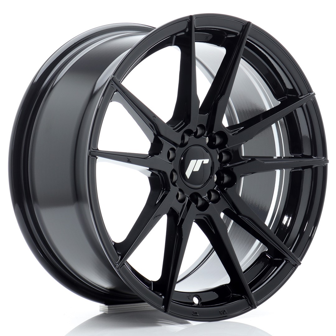 Image of JR-Wheels JR21 Velgen 17 Inch 8J ET35 4x100,4x114.3 Flow Form Gloss Black