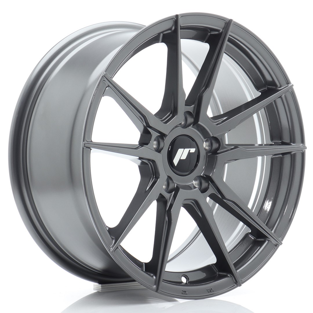 Image of JR-Wheels JR21 Velgen 17 Inch 8J ET35 5x120 Flow Form Hyper Gray