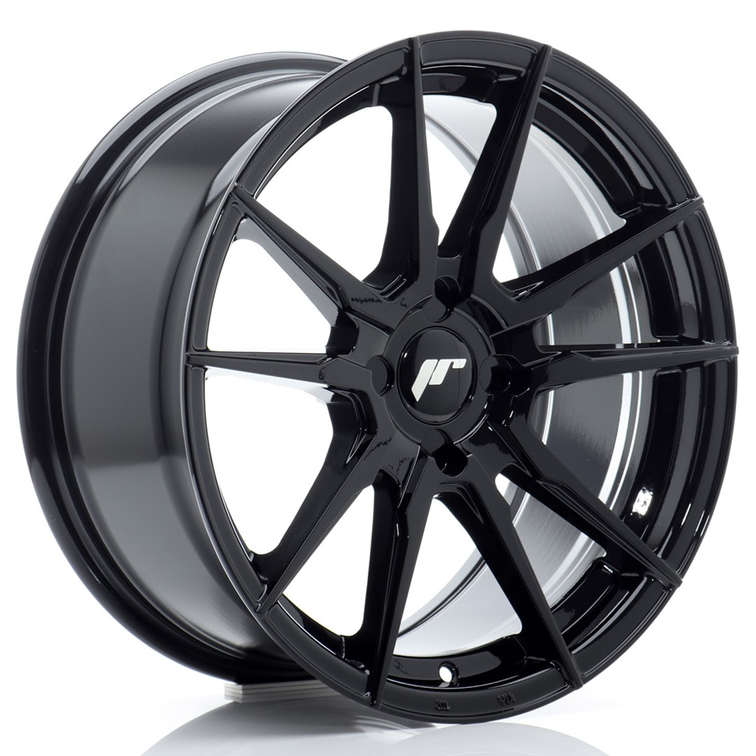 Image of JR-Wheels JR21 Velgen 17 Inch 8J ET20-35 Custom PCD Flow Form Gloss Black