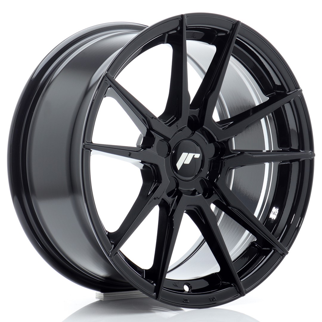 Image of JR-Wheels JR21 Velgen 17 Inch 9J ET20-45 Custom PCD Flow Form Gloss Black