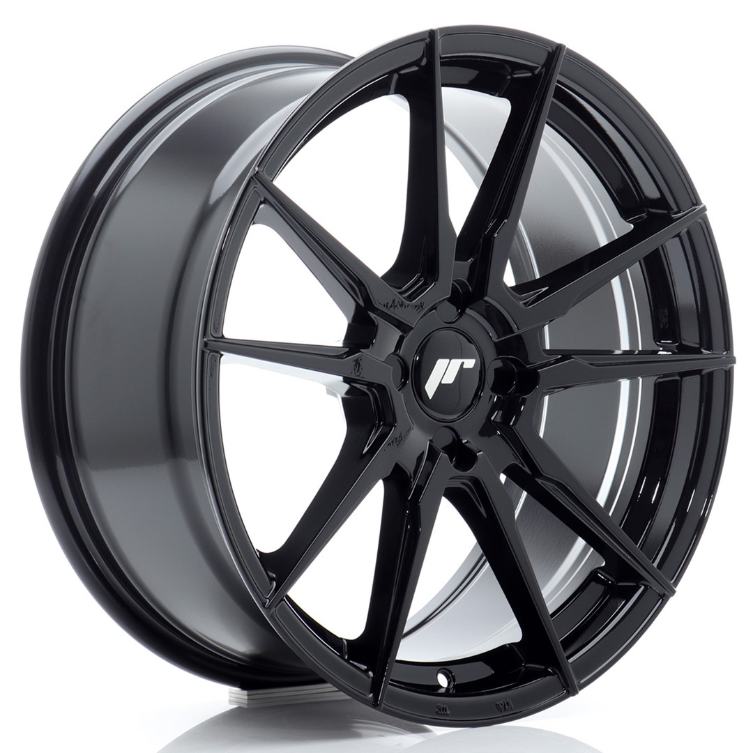 Image of JR-Wheels JR21 Velgen 18 Inch 8J ET20-40 Custom PCD Flow Form Gloss Black