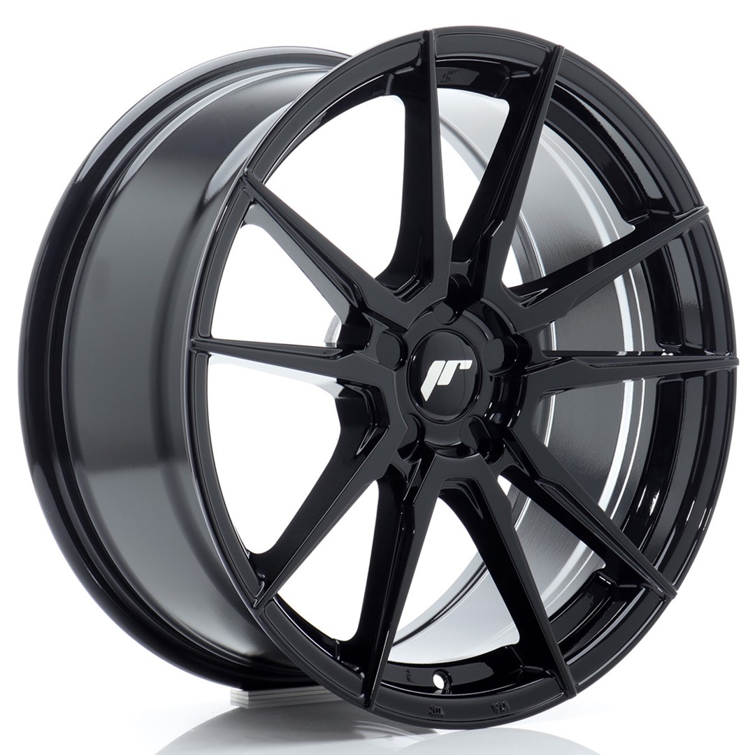 Image of JR-Wheels JR21 Velgen 18 Inch 8J ET20-40 Custom PCD Flow Form Gloss Black