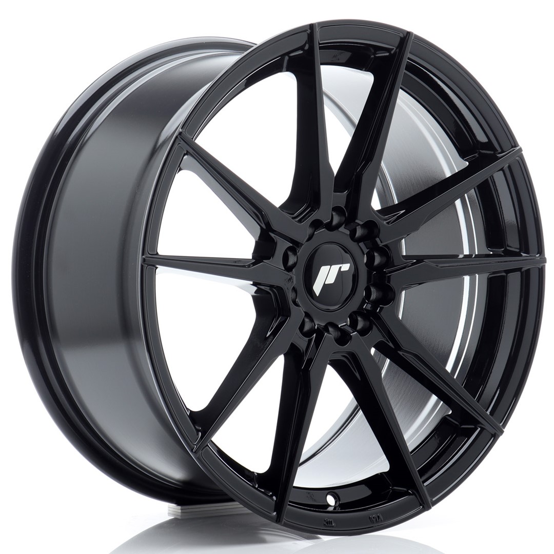 Image of JR-Wheels JR21 Velgen 18 Inch 8.5J ET35 5x100,5x120 Flow Form Gloss Black