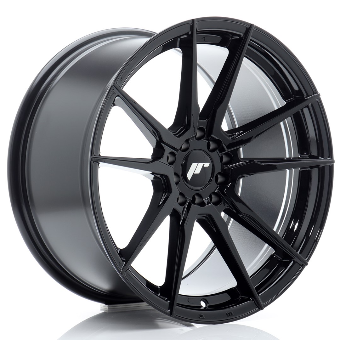Image of JR-Wheels JR21 Velgen 18 Inch 9.5J ET35 5x100,5x120 Flow Form Gloss Black