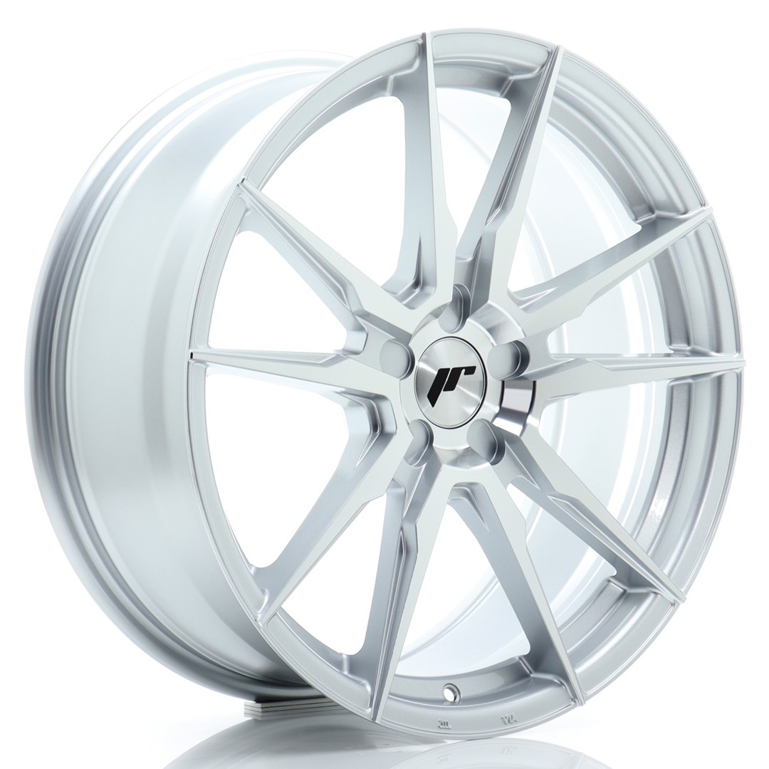 Image of JR-Wheels JR21 Velgen 19 Inch 8.5J ET20-45 Custom PCD Flow Form Silver Machined Face