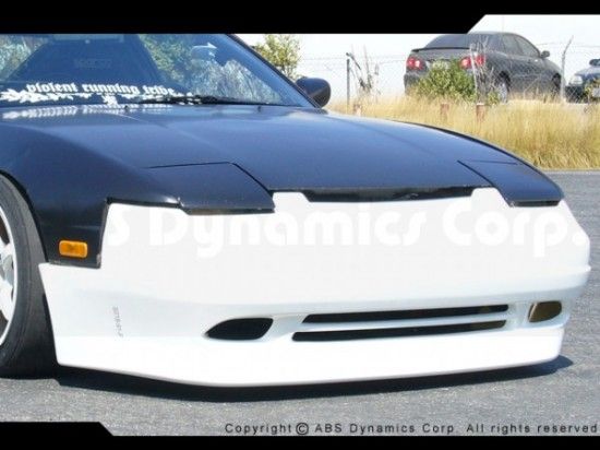 Image of SK-Import Voor Bumper Supermade Style Zwart ABS Plastic Nissan S13