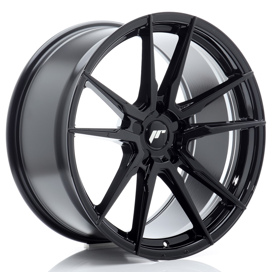 Image of JR-Wheels JR21 Velgen 20 Inch 10.5J ET15-45 Custom PCD Flow Form Gloss Black