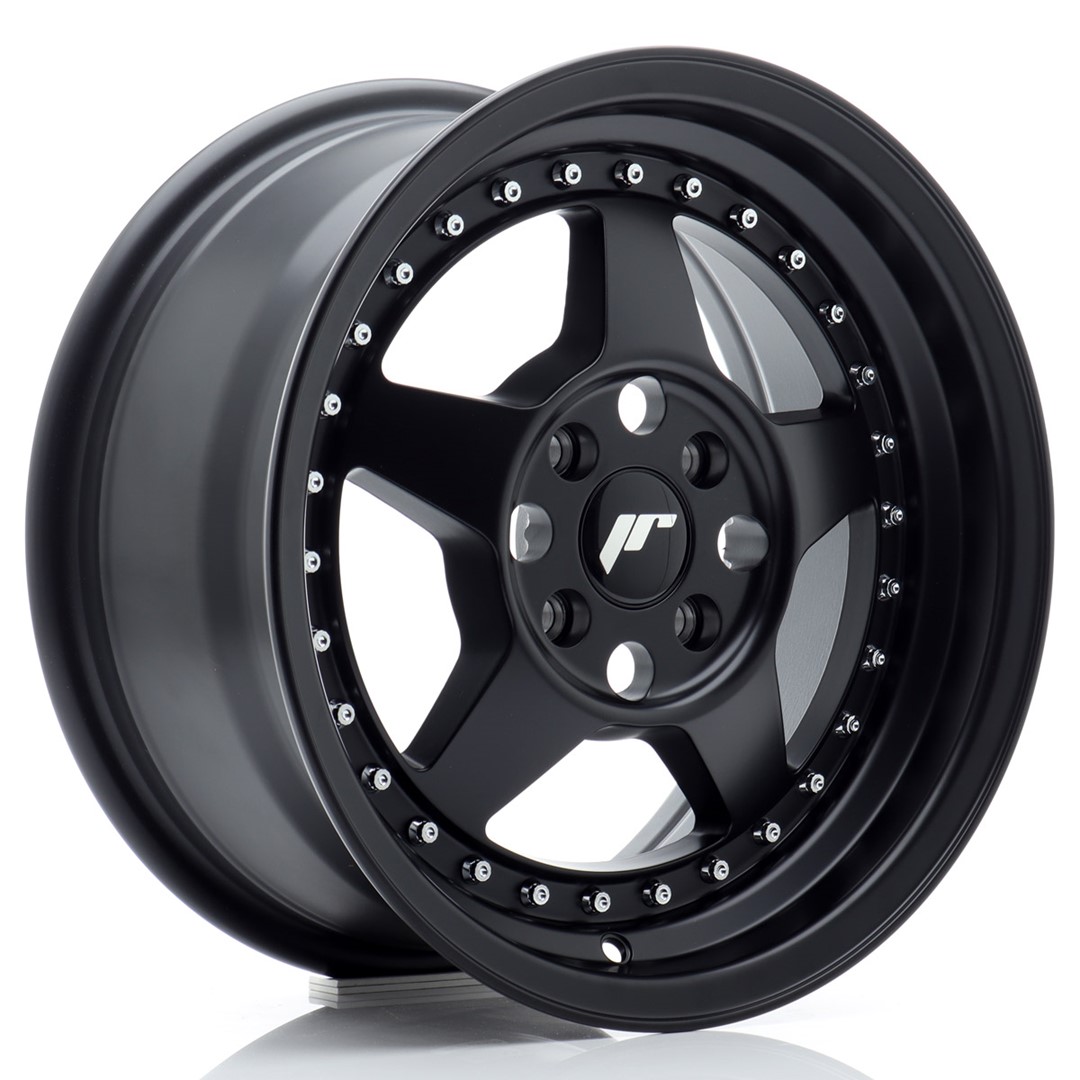 Image of JR-Wheels JR6 Velgen 15 Inch 7J ET35 4x100 Flat Black