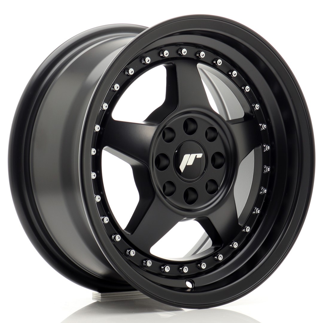 Image of JR-Wheels JR6 Velgen 15 Inch 7J ET25 4x100,4x108 Flat Black