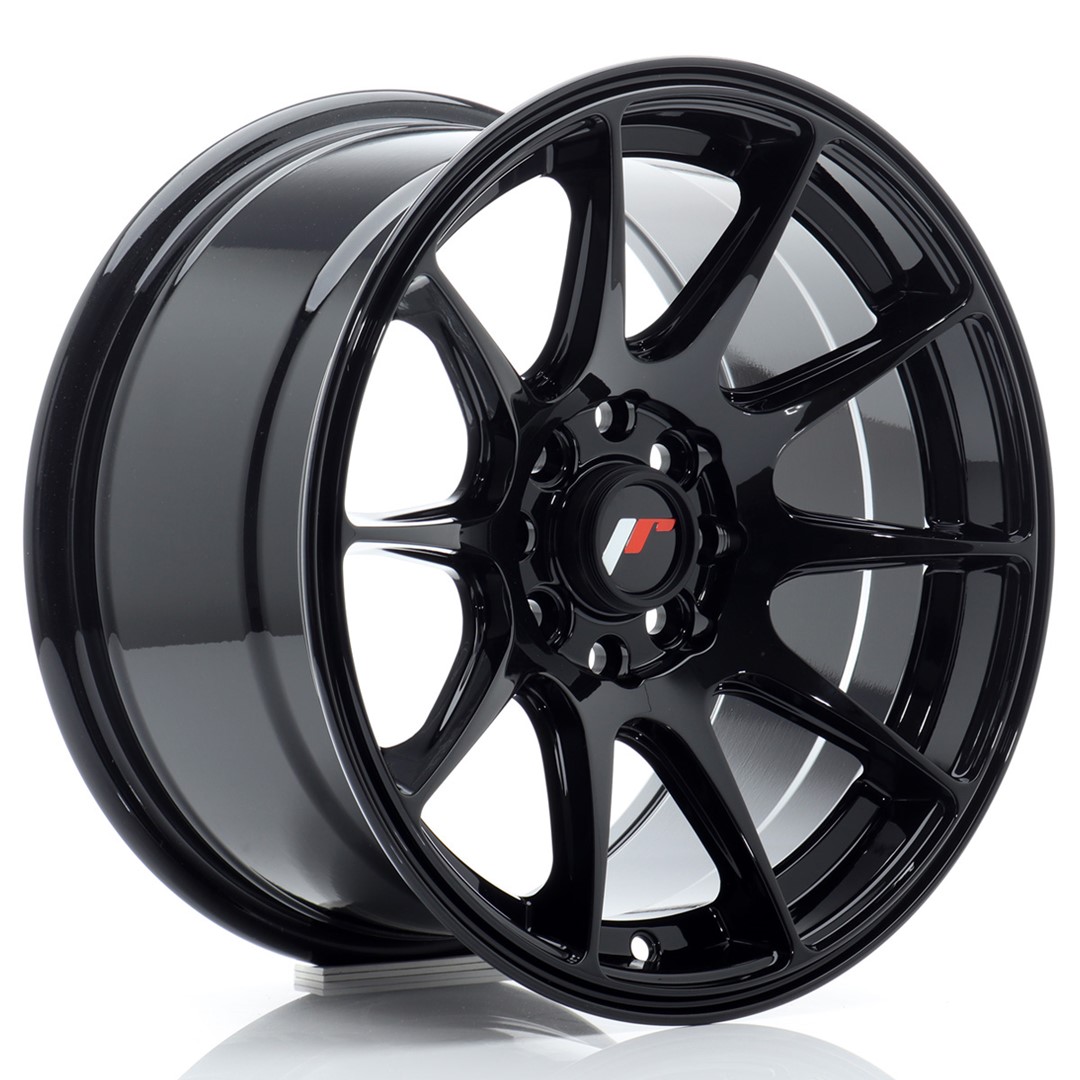 Image of JR-Wheels JR11 Velgen 15 Inch 8J ET25 4x100,4x108 Gloss Black