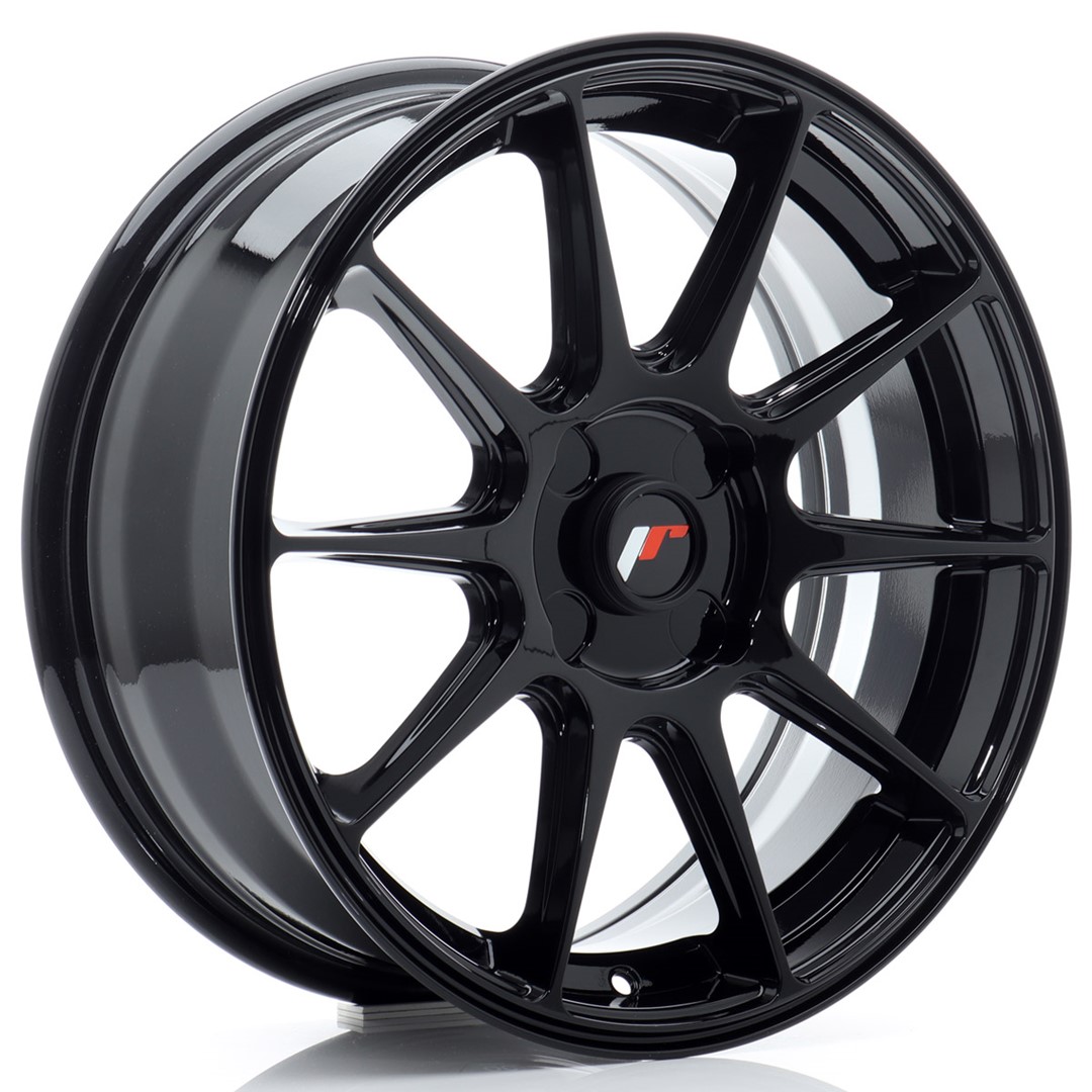Image of JR-Wheels JR11 Velgen 17 Inch 7J ET20-38 Custom PCD Gloss Black