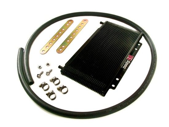 Image of D1 Spec ATF Koeler Kit Zwart 17 Rijen Aluminium