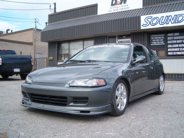 Image of PU Design Voor Bumper Lip Mugen Style Zwart Polyurethane Honda Civic