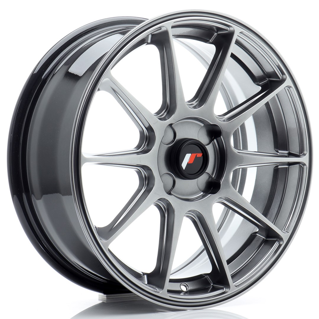 Image of JR-Wheels JR11 Velgen 17 Inch 7J ET20-38 Custom PCD Hyper Black
