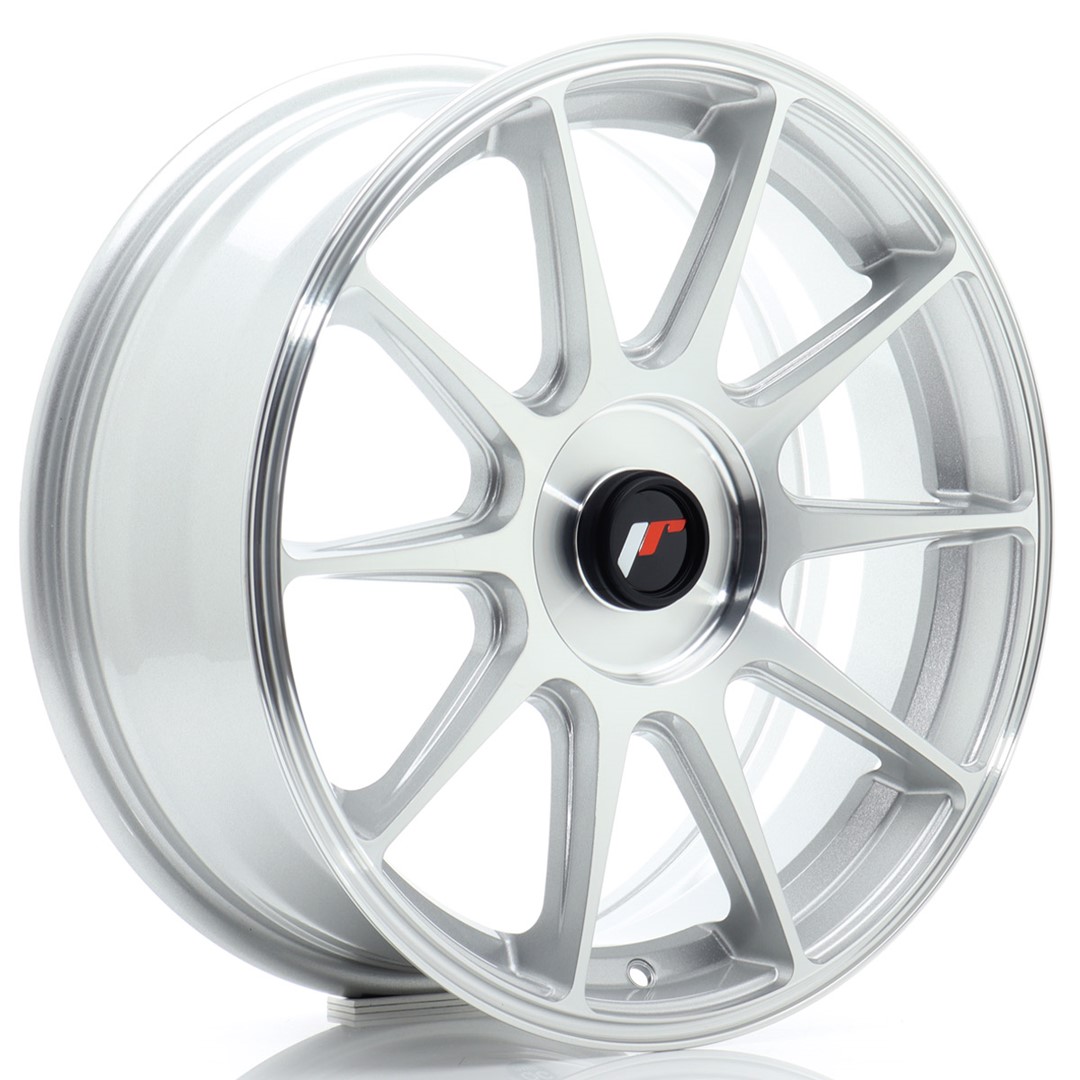 Image of JR-Wheels JR11 Velgen 17 Inch 7J ET20-38 Custom PCD Silver Machined Face