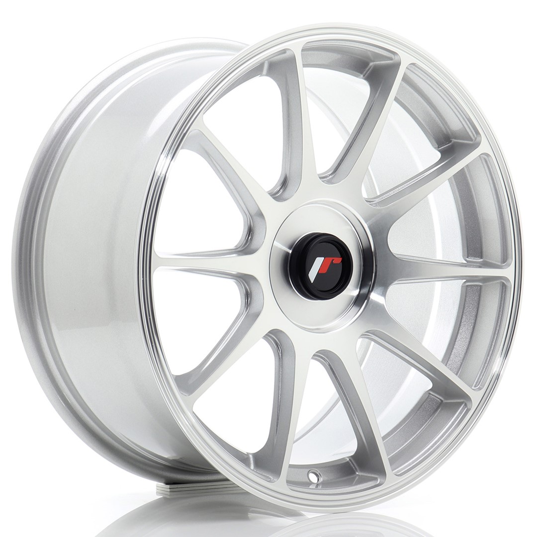 Image of JR-Wheels JR11 Velgen 17 Inch 8J ET20-35 Custom PCD Silver Machined Face