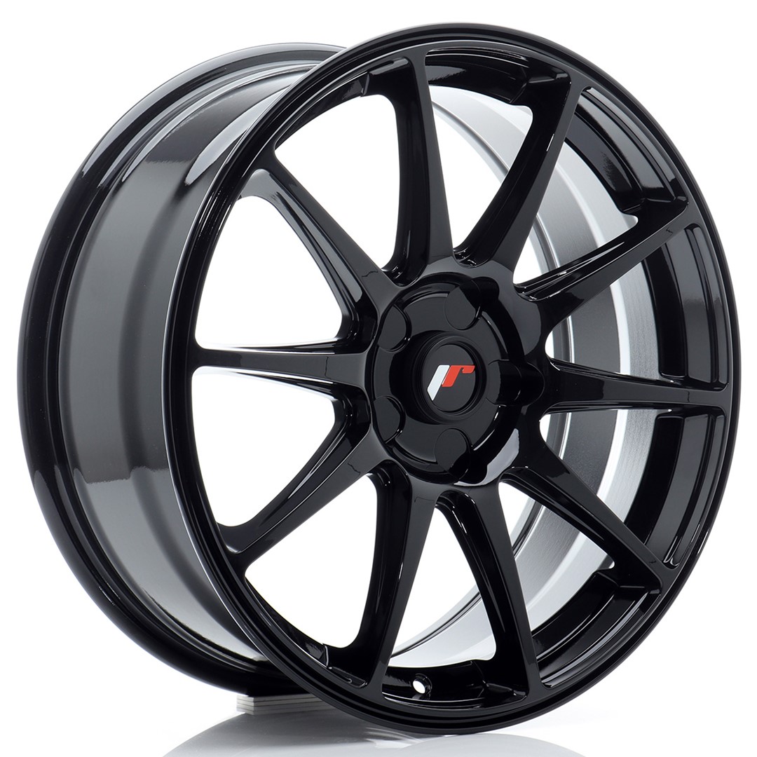 Image of JR-Wheels JR11 Velgen 18 Inch 7.5J ET20-40 Custom PCD Gloss Black