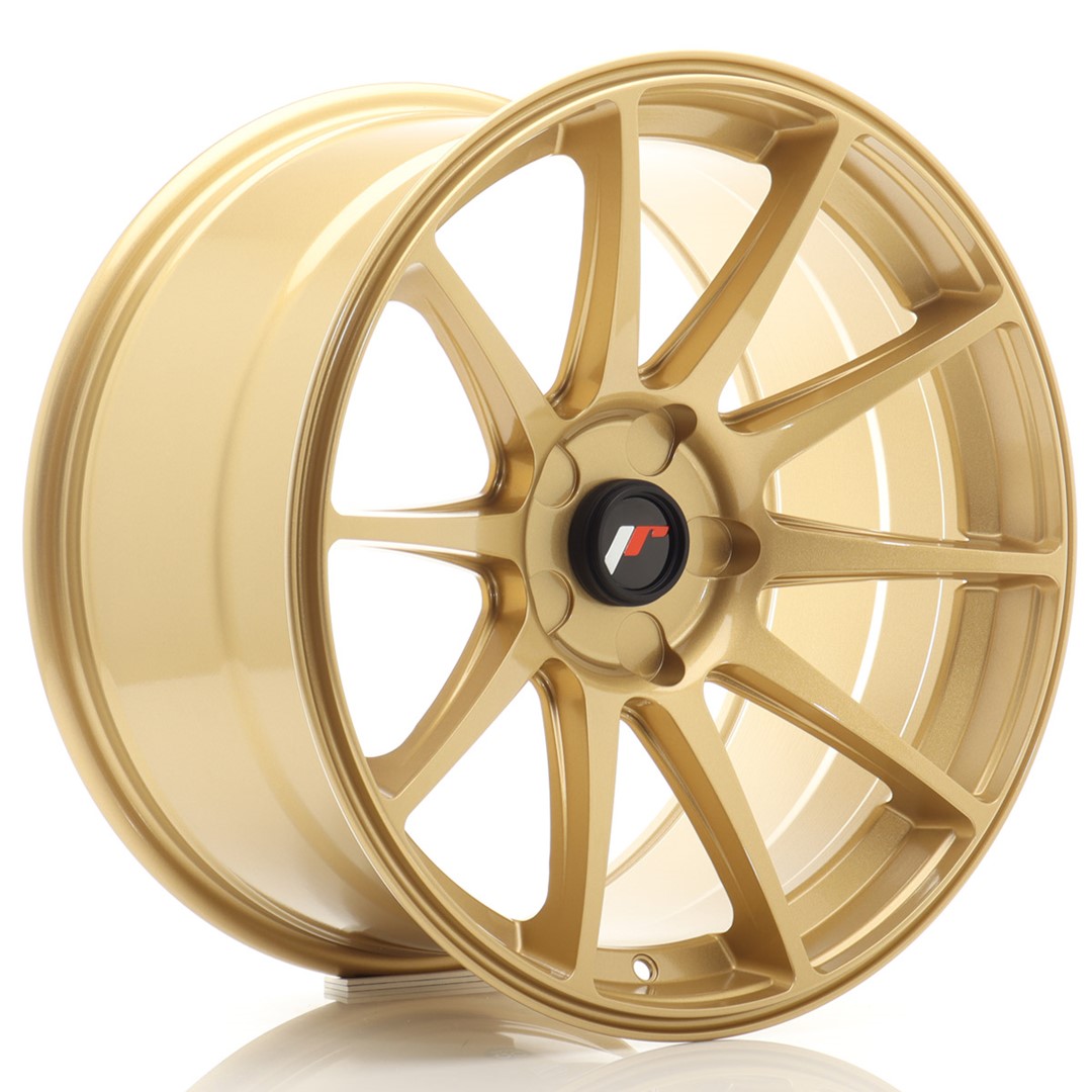 Image of JR-Wheels JR11 Velgen 18 Inch 9.5J ET20-30 Custom PCD Gold