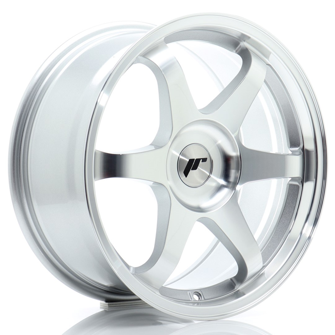 Image of JR-Wheels JR3 Velgen 17 Inch 8J ET20-35 Custom PCD Silver Machined Face