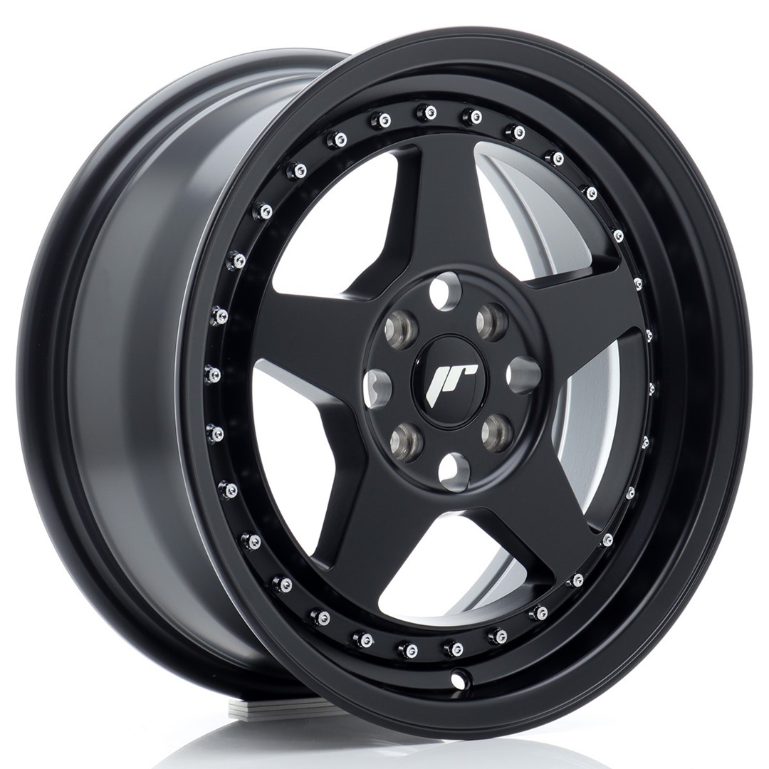 Image of JR-Wheels JR6 Velgen 16 Inch 7J ET35 4x100 Flat Black