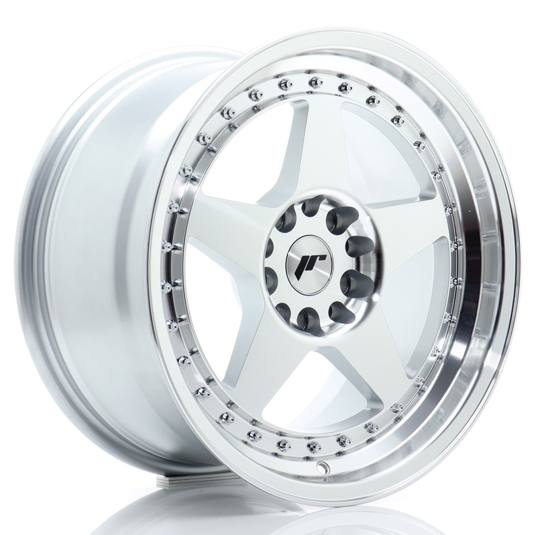 Image of JR-Wheels JR6 Velgen 17 Inch 9J ET25 5x114.3,5x120 Silver Machined Face