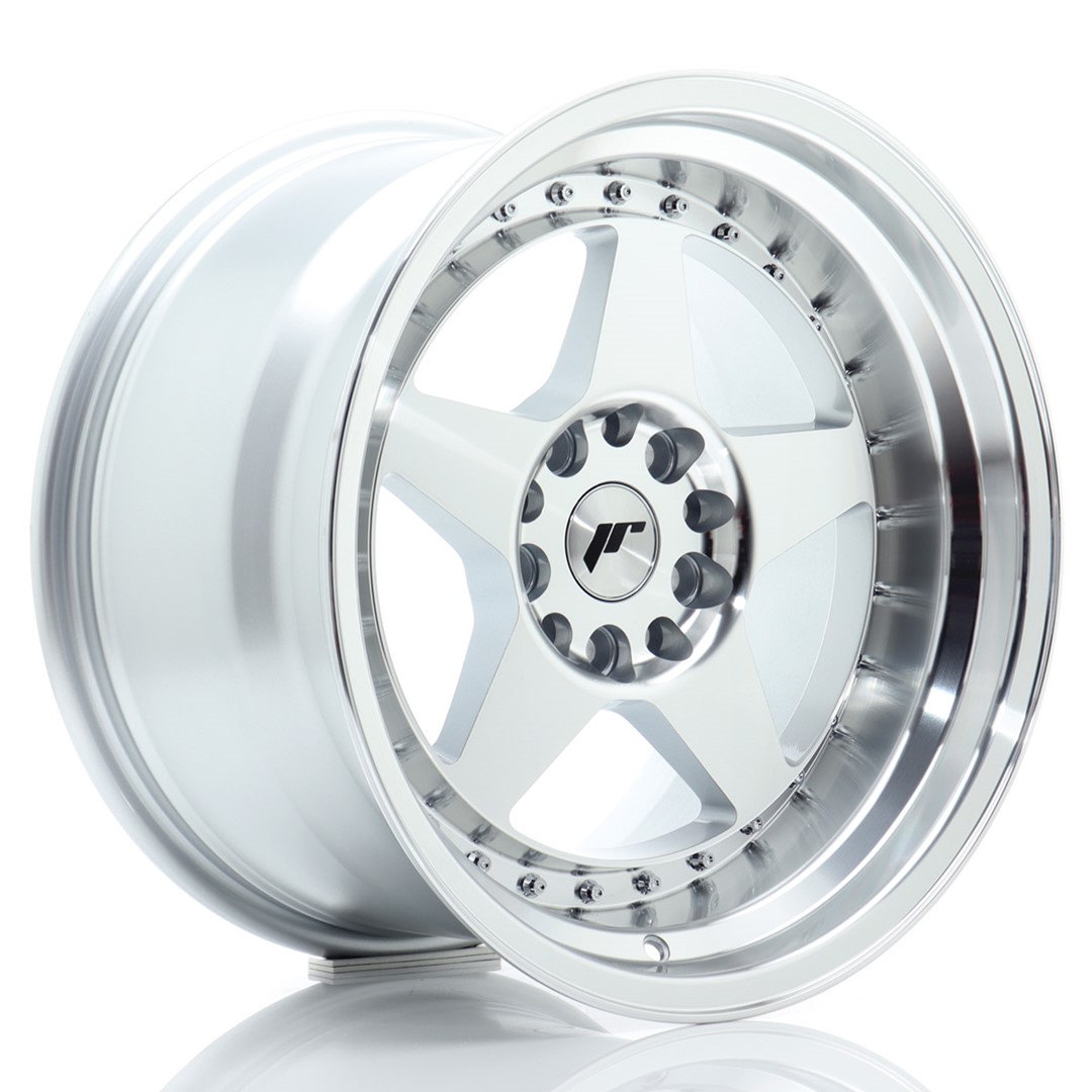 Image of JR-Wheels JR6 Velgen 17 Inch 10J ET20 5x114.3,5x120 Silver Machined Face