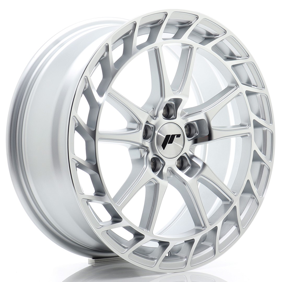 Image of JR-Wheels JR45 Velgen 18 Inch 8J ET45 5x112 Flow Form Silver Machined Face
