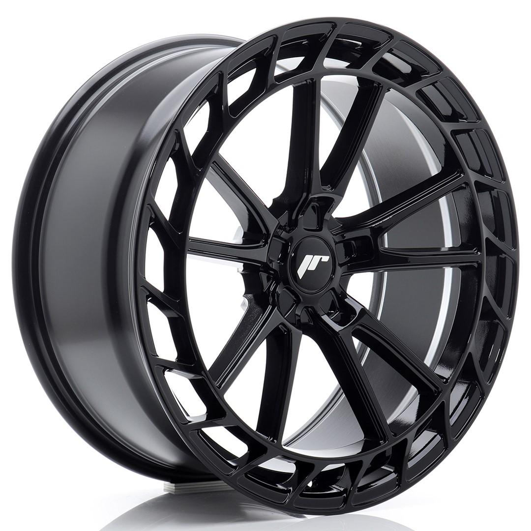 Image of JR-Wheels JR45 Velgen 21 Inch 9.5J ET15-35 Custom PCD Flow Form Gloss Black