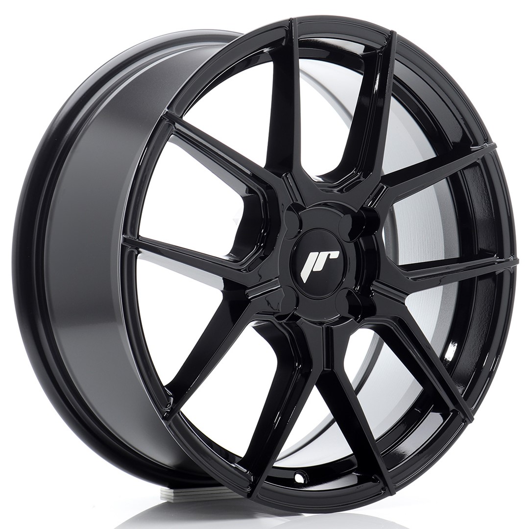 Image of JR-Wheels JR30 Velgen 17 Inch 7J ET20-40 Custom PCD Flow Form Gloss Black
