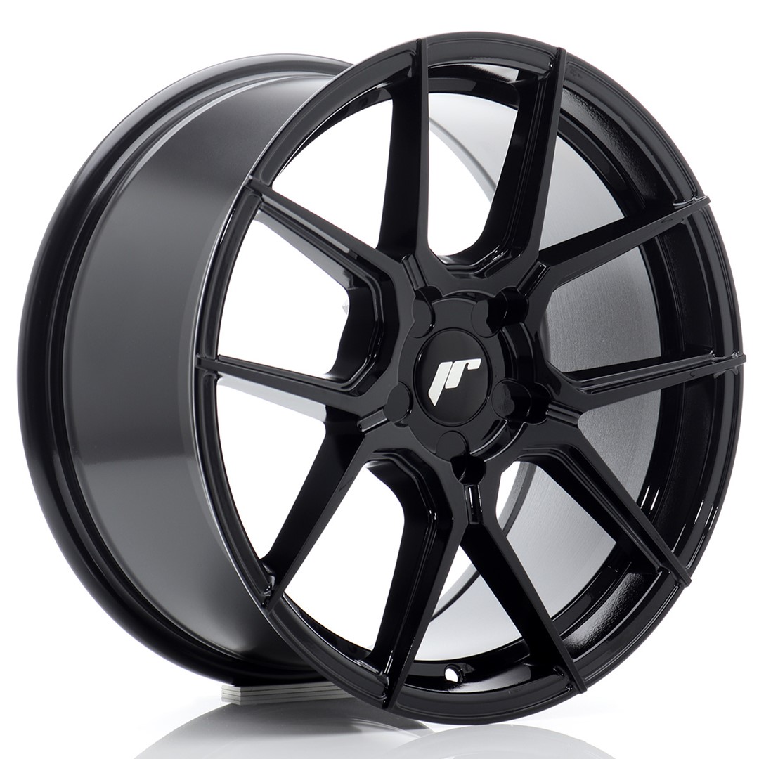 Image of JR-Wheels JR30 Velgen 17 Inch 8J ET20-40 Custom PCD Flow Form Gloss Black