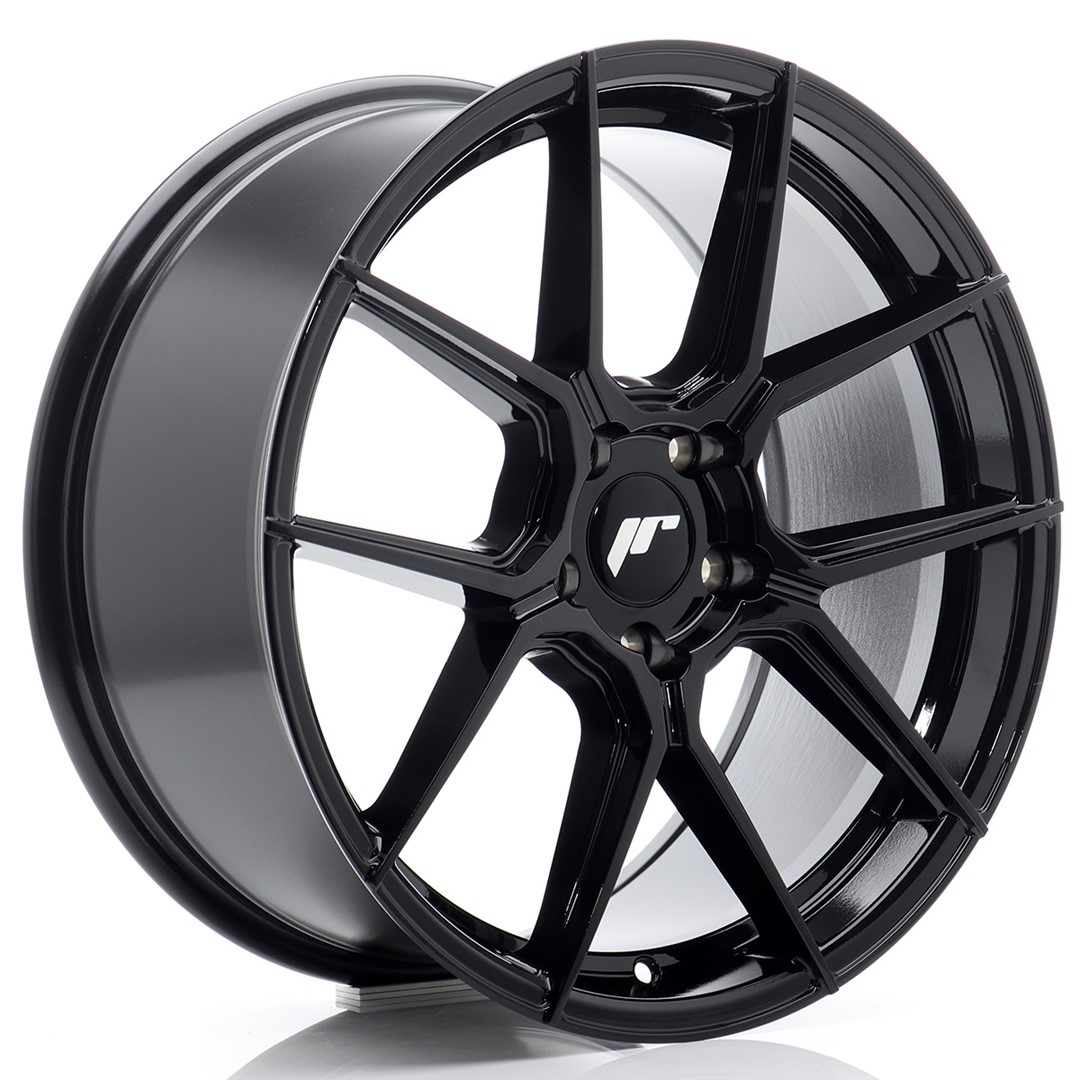 Image of JR-Wheels JR30 Velgen 18 Inch 8.5J ET45 5x112 Flow Form Gloss Black