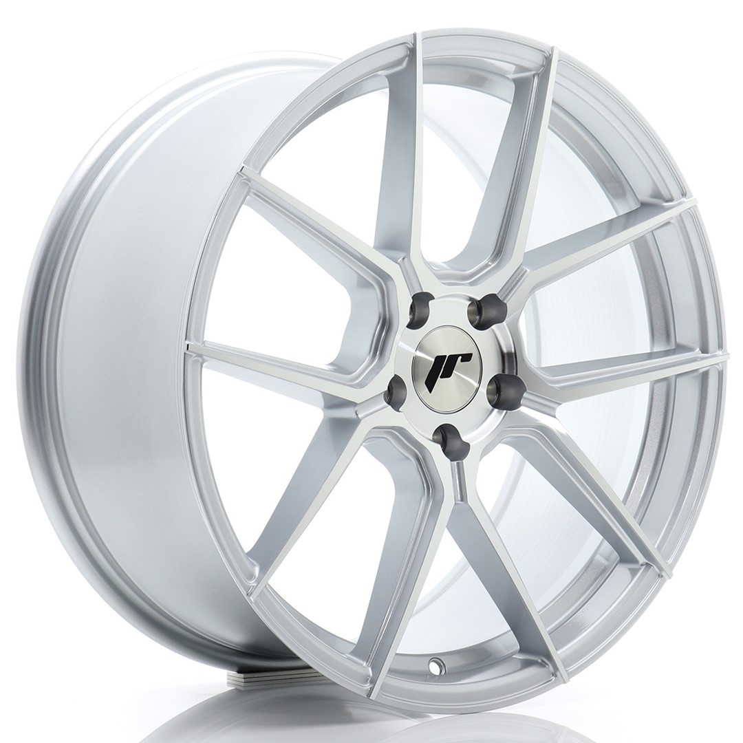 Image of JR-Wheels JR30 Velgen 19 Inch 8.5J ET45 5x114.3 Flow Form Silver Machined Face