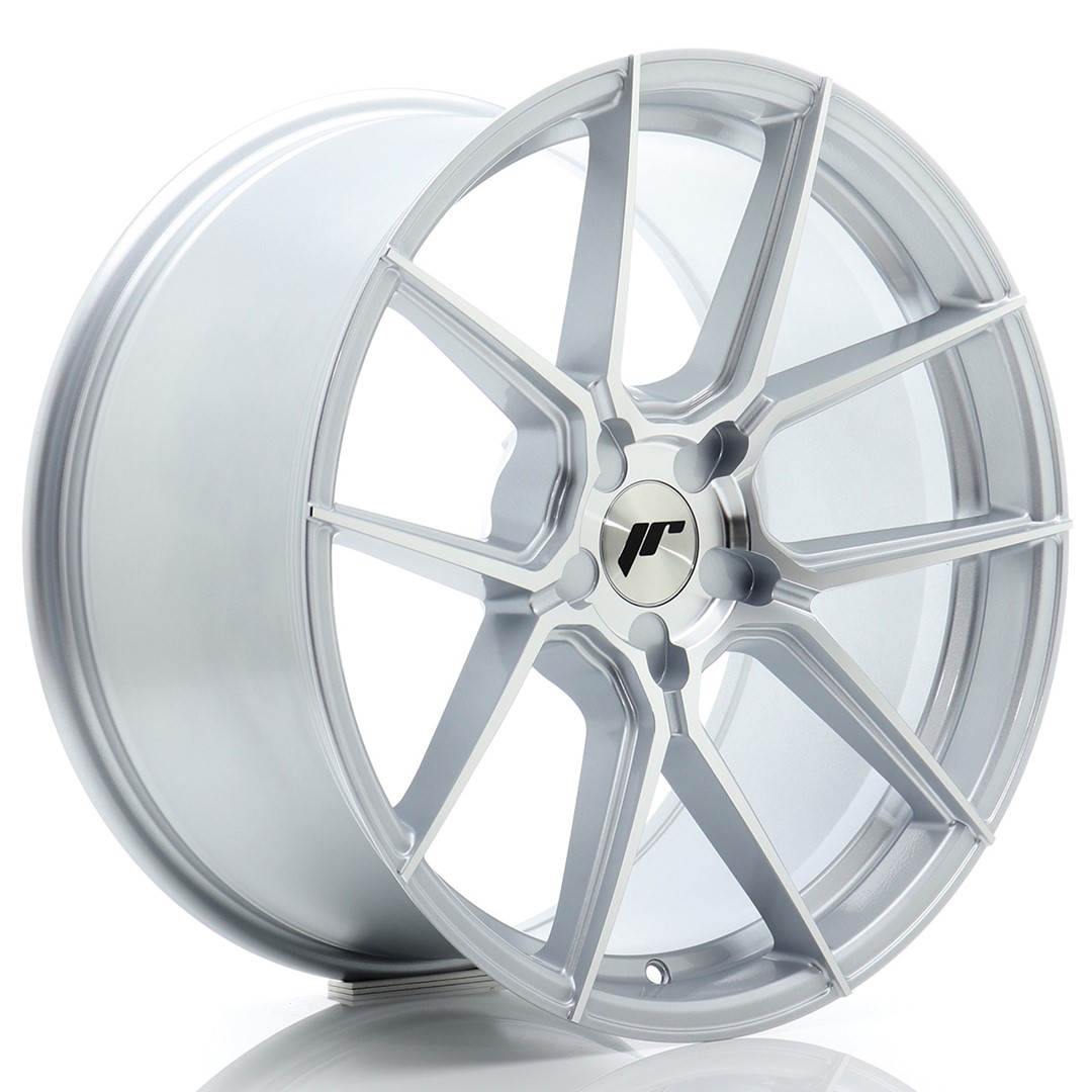 Image of JR-Wheels JR30 Velgen 19 Inch 9.5J ET20-40 Custom PCD Flow Form Silver Machined Face